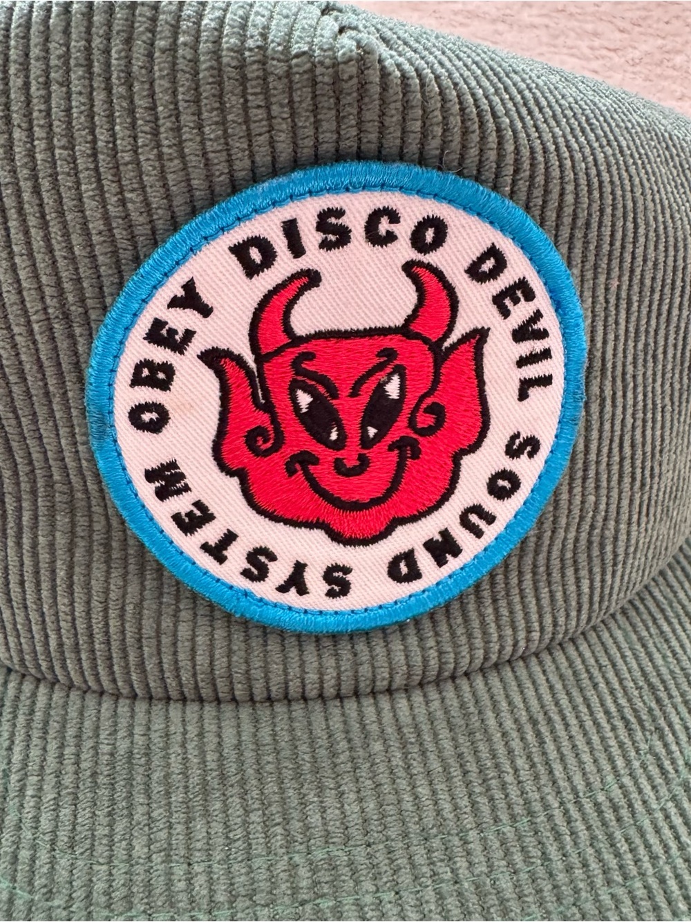 Obey Green Corduroy Strapback Cap - Picture 9 of 11
